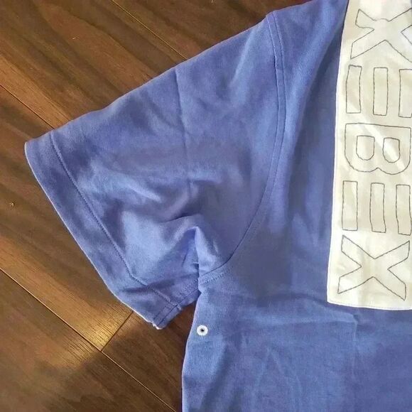 Xebex Sport Men's Blue White Embroidered Logo Shirt NEW - Picture 9 of 13